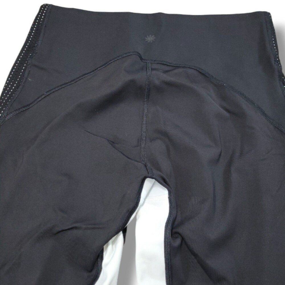 Athleta Leggings Size Medium W29"xL20" Athleta Hiit It Mesh Capri Leggings Crop - Picture 6 of 9